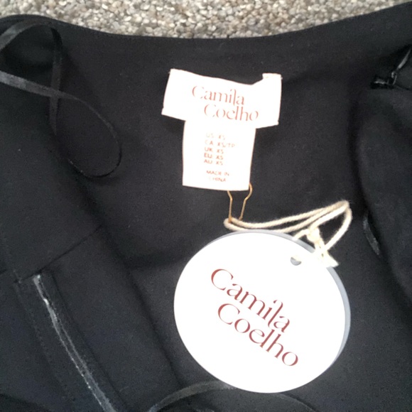 NWT Camila Coehlo Black and White Strapless Mini Bubble Skirt Dress Size XS - Picture 8 of 16